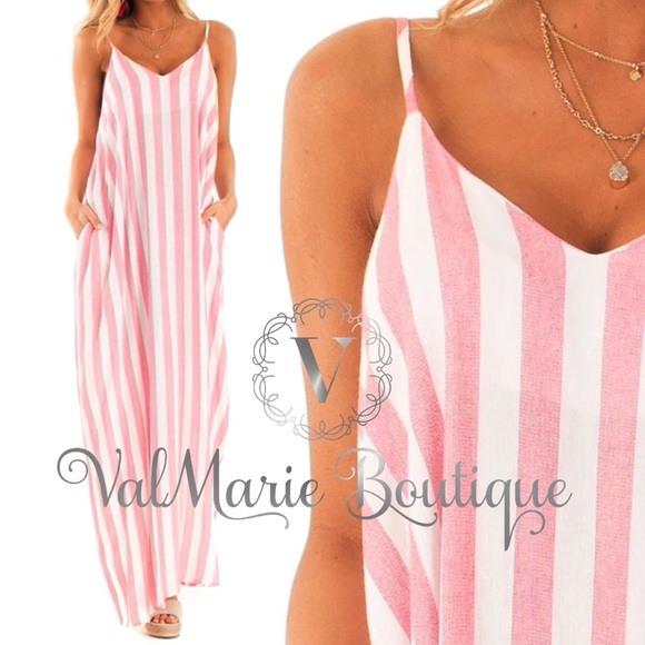 ValMarie Dresses & Skirts - Summer Maxi cami oversized pocket dress